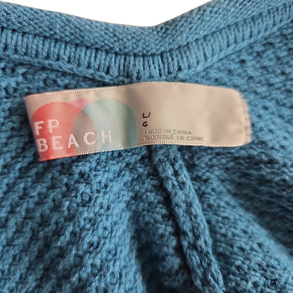 Free People Blue Knit Sweater Jumpsuit - Picture 9 of 10